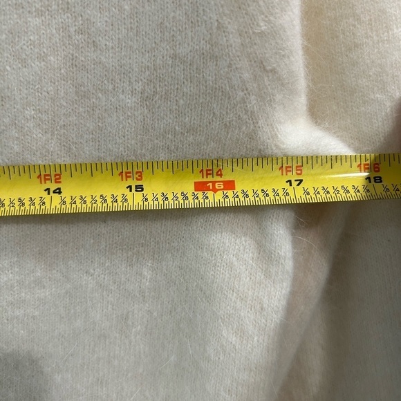 Rare Anthropologie Lambs Wool Angora Blend Sweater Snak Elegant Boat Neck Size L - Picture 6 of 7